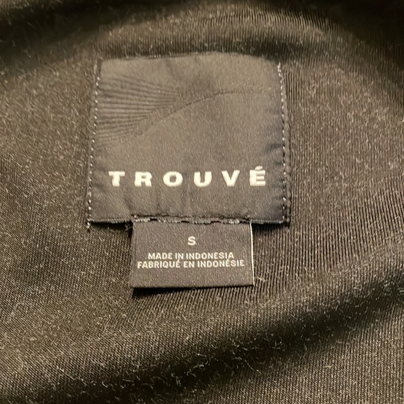 Trouvé Cold Shoulder Knit Bomber Jacket size small grey - Picture 5 of 9